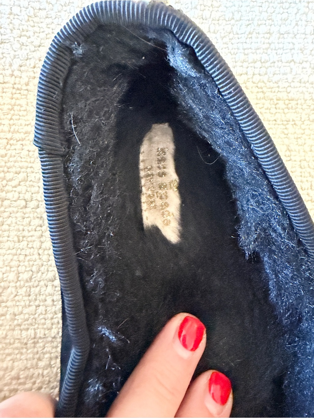 Kate Spade, Black Fuzzy Cat Face Slippers with Gold Accents, Black/Gold, 9 - Picture 4 of 13